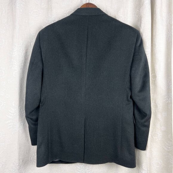 Camel hair charcoal gray 2-button suit jacket Joseph A Bank blazer sport coat 42 - Picture 5 of 8